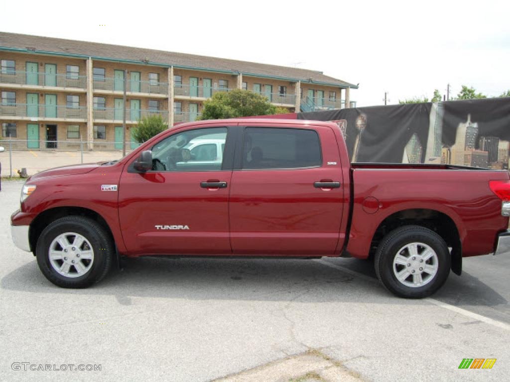 2007 Tundra SR5 CrewMax 4x4 - Salsa Red Pearl / Graphite Gray photo #8