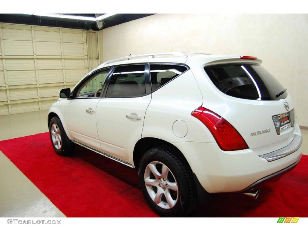 2007 Murano SE AWD - Glacier Pearl White / Cafe Latte photo #4