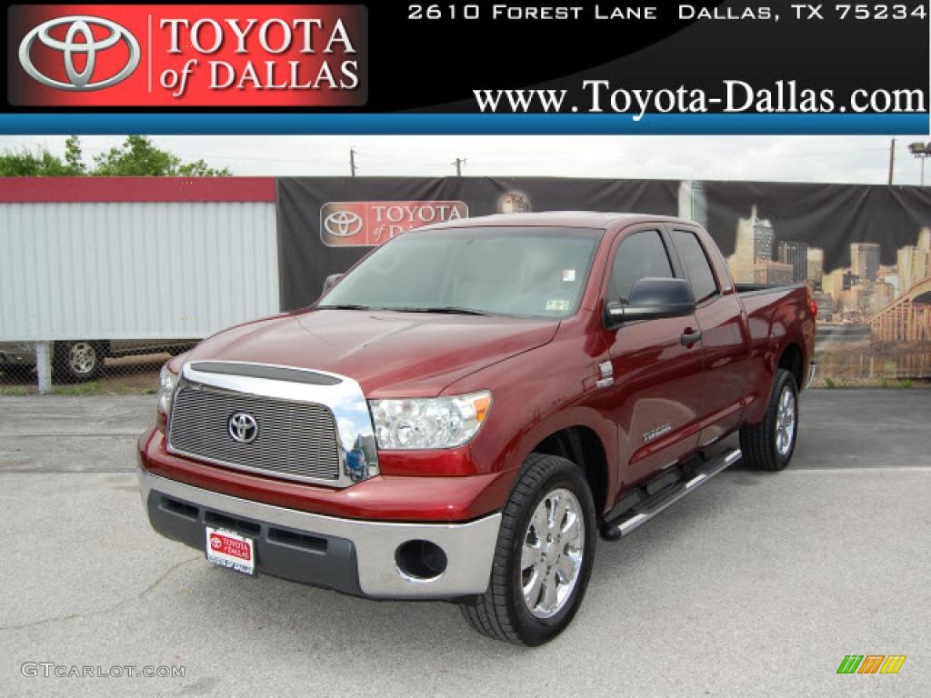 2007 Tundra Texas Edition Double Cab - Salsa Red Pearl / Beige photo #1