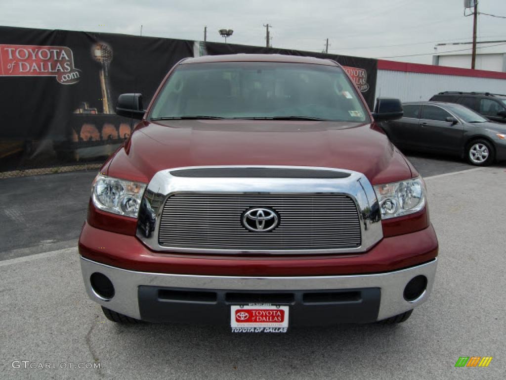 2007 Tundra Texas Edition Double Cab - Salsa Red Pearl / Beige photo #2