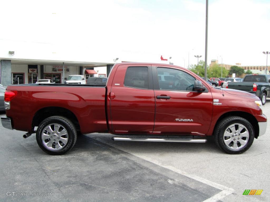 2007 Tundra Texas Edition Double Cab - Salsa Red Pearl / Beige photo #4