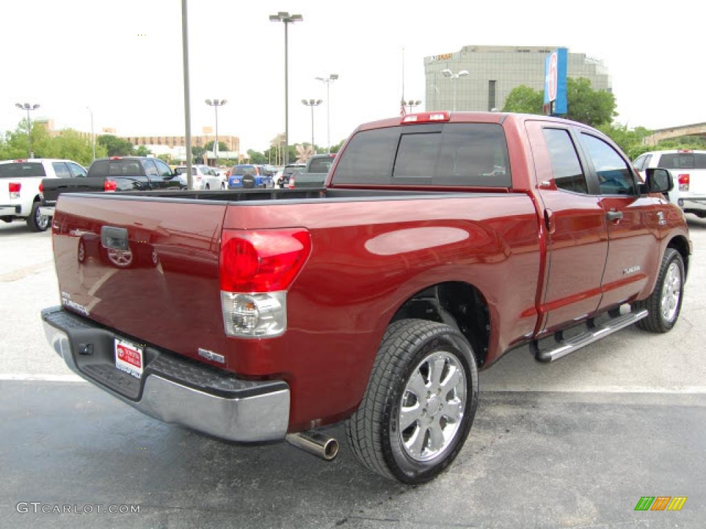 2007 Tundra Texas Edition Double Cab - Salsa Red Pearl / Beige photo #5