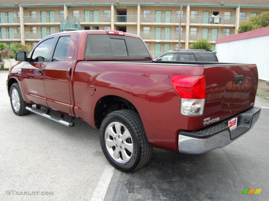 2007 Tundra Texas Edition Double Cab - Salsa Red Pearl / Beige photo #7