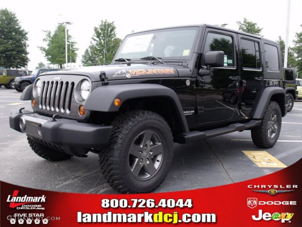 2010 Wrangler Unlimited Mountain Edition 4x4 - Black / Dark Slate Gray/Medium Slate Gray photo #1