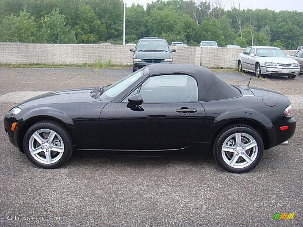 2007 MX-5 Miata Sport Roadster - Brilliant Black / Black photo #1