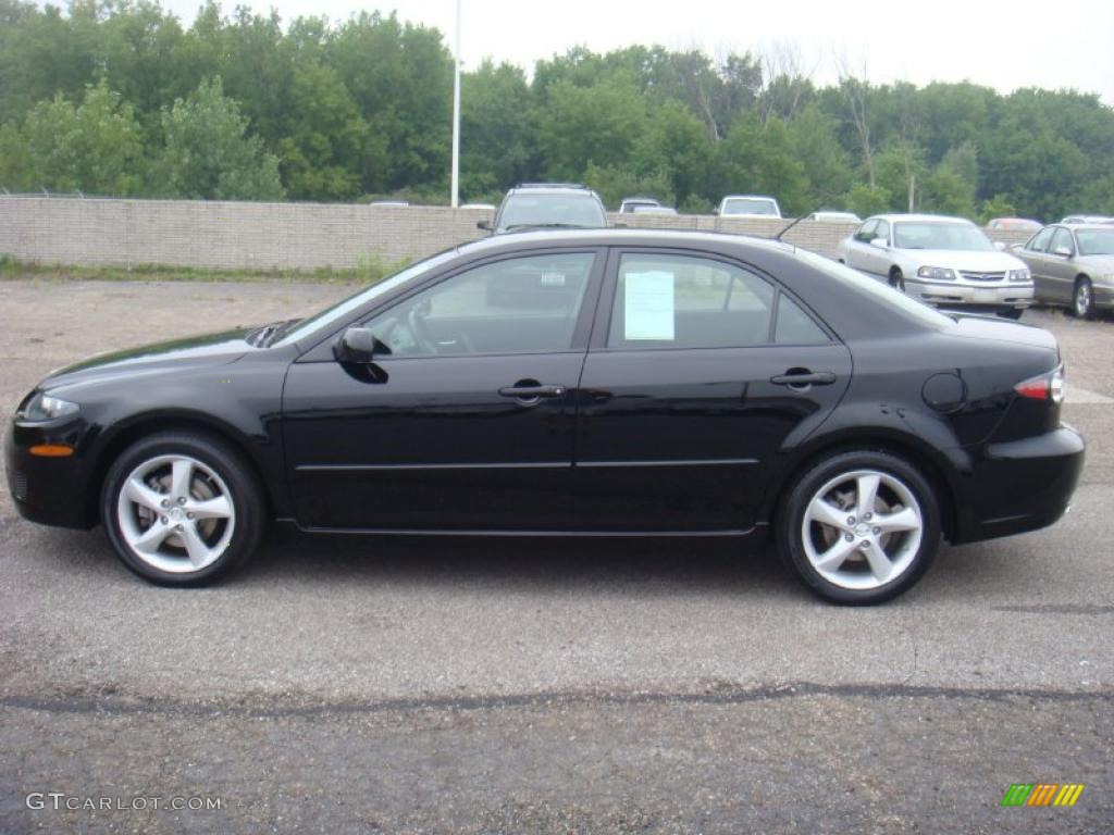 2008 MAZDA6 i Touring Sedan - Onyx Black / Black photo #1