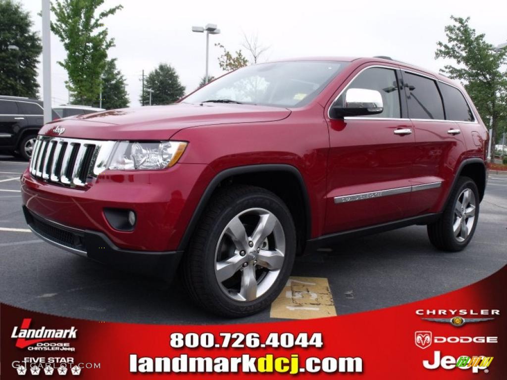 2011 Grand Cherokee Limited - Inferno Red Crystal Pearl / Black/Light Frost Beige photo #1