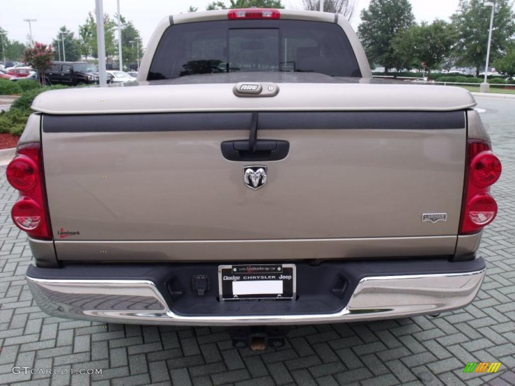 2008 Ram 1500 Laramie Quad Cab - Light Khaki Metallic / Medium Slate Gray photo #4