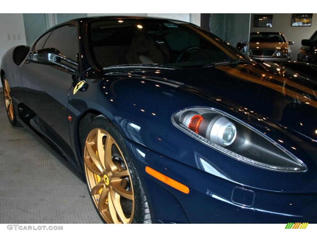 2008 F430 Scuderia Coupe - Blue Pozzi / Sand photo #5