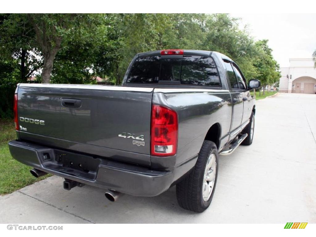 2003 Ram 1500 Laramie Quad Cab 4x4 - Graphite Metallic / Dark Slate Gray photo #18