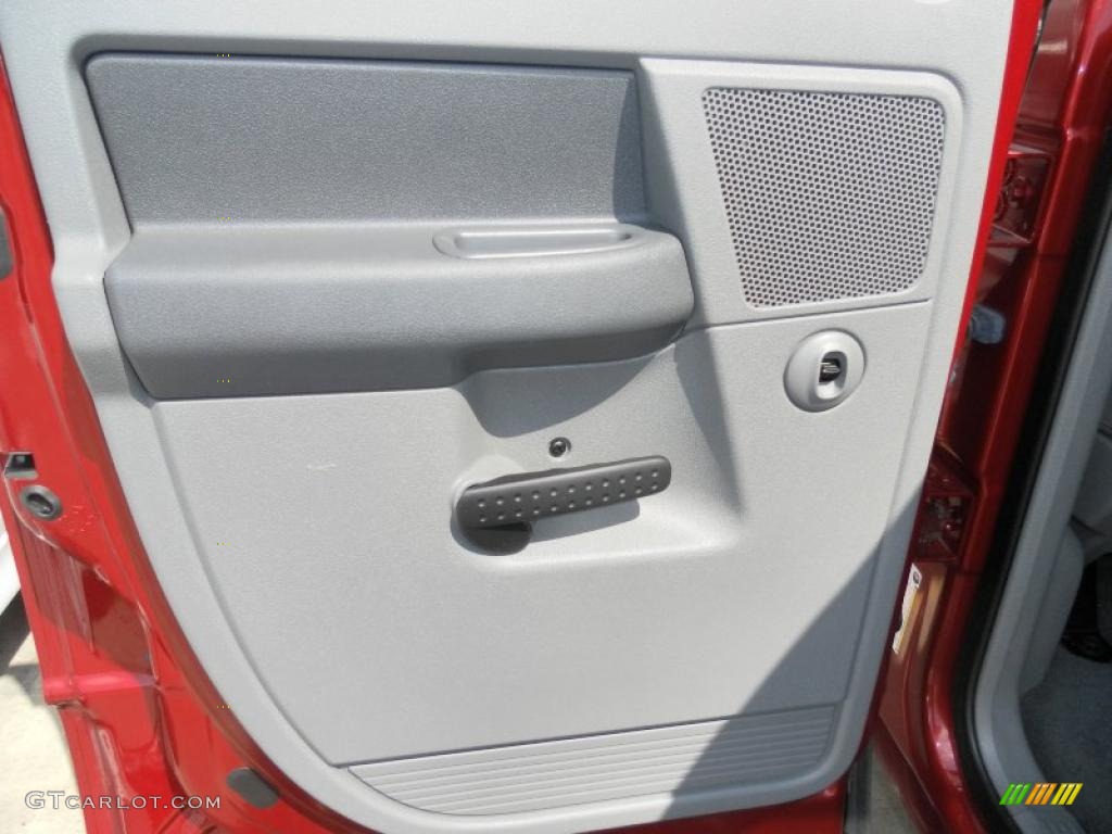 2007 Ram 1500 Big Horn Edition Quad Cab 4x4 - Inferno Red Crystal Pearl / Medium Slate Gray photo #17