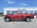 2007 Inferno Red Crystal Pearl Dodge Ram 1500 Big Horn Edition Quad Cab 4x4  photo #27