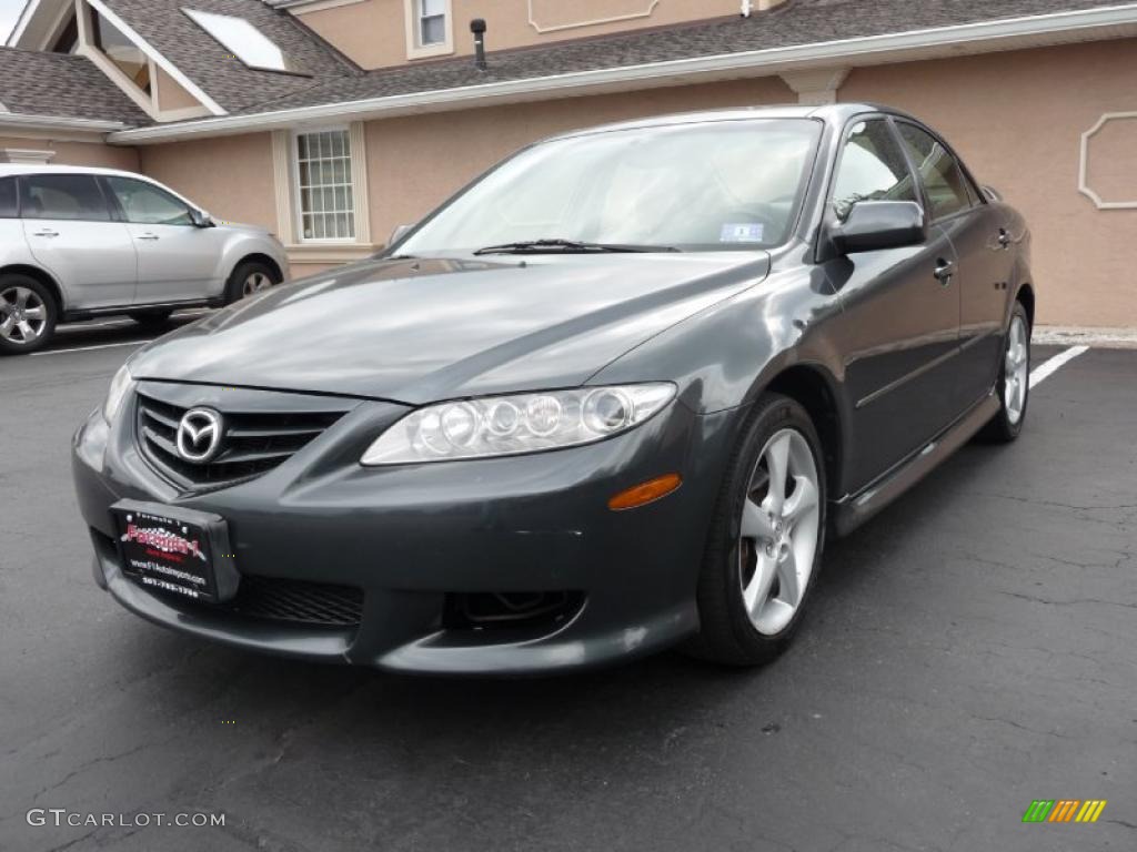 2005 MAZDA6 i Sport Sedan - Steel Gray Metallic / Gray photo #1