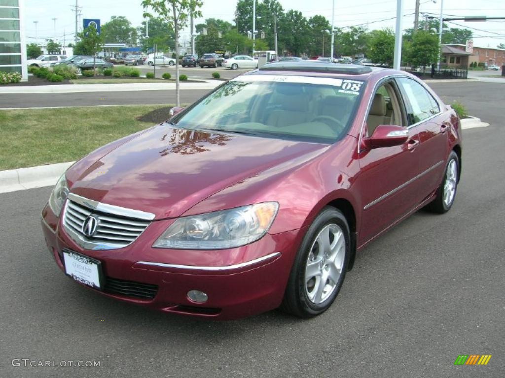 2008 RL 3.5 AWD Sedan - Redondo Red Pearl / Parchment photo #1