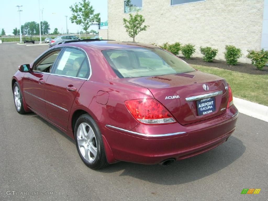 2008 RL 3.5 AWD Sedan - Redondo Red Pearl / Parchment photo #7