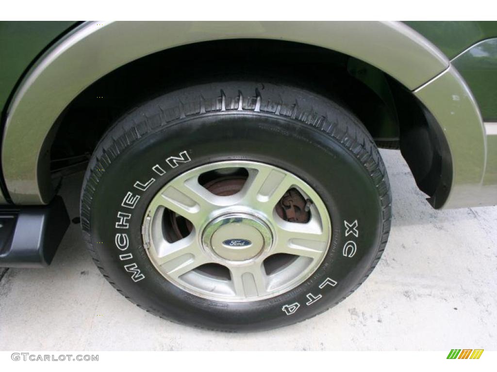 2003 Expedition Eddie Bauer 4x4 - Estate Green Metallic / Medium Parchment photo #32