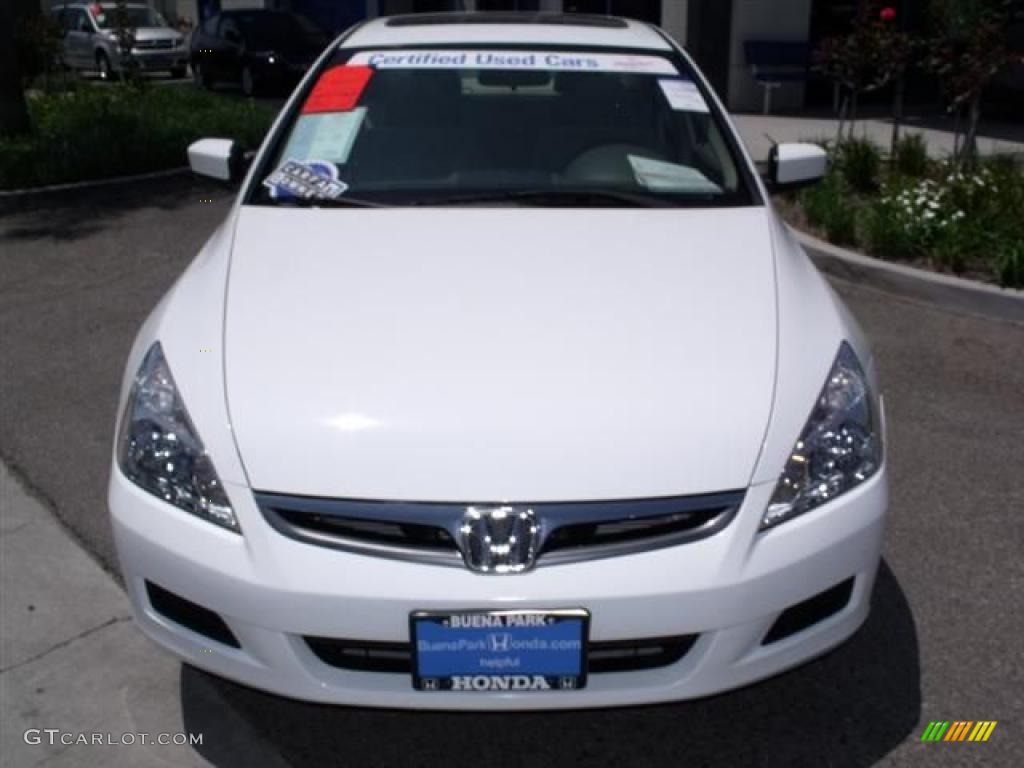 2007 Accord EX Sedan - Taffeta White / Ivory photo #2