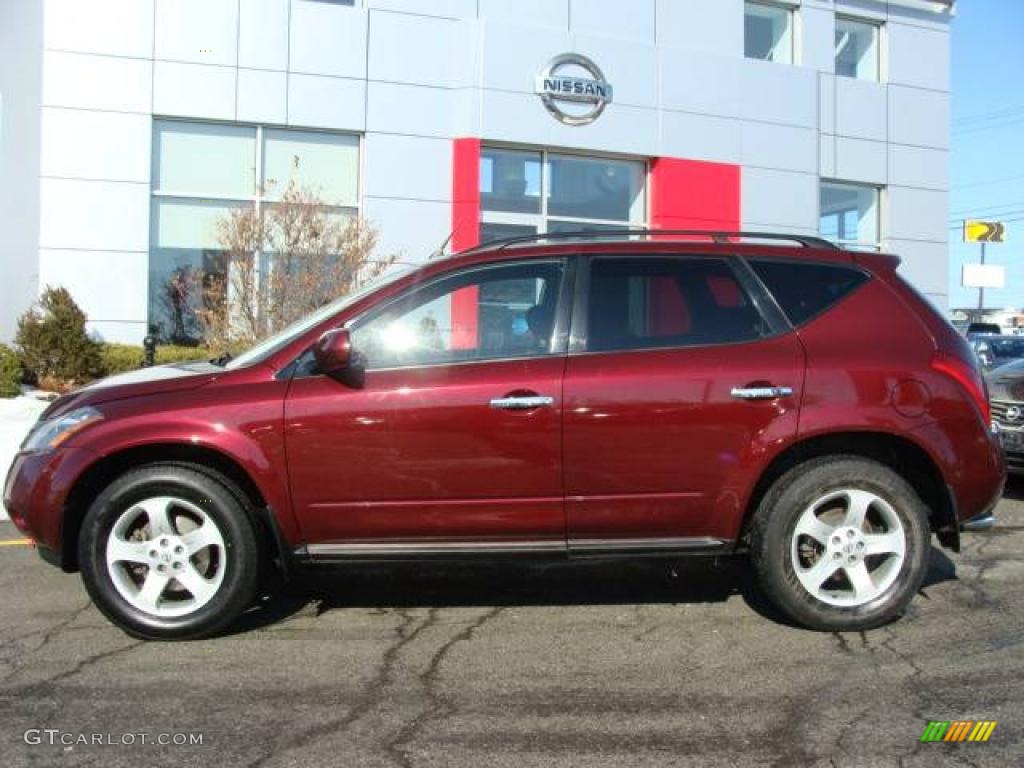 2005 Murano S AWD - Merlot Metallic / Charcoal photo #3