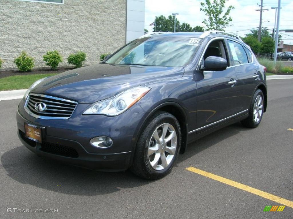 2008 EX 35 Journey AWD - Blue Slate / Graphite photo #1