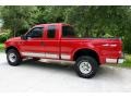 1999 Red Ford F250 Super Duty Lariat Extended Cab 4x4  photo #4