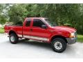 1999 Red Ford F250 Super Duty Lariat Extended Cab 4x4  photo #13