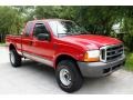 1999 Red Ford F250 Super Duty Lariat Extended Cab 4x4  photo #14