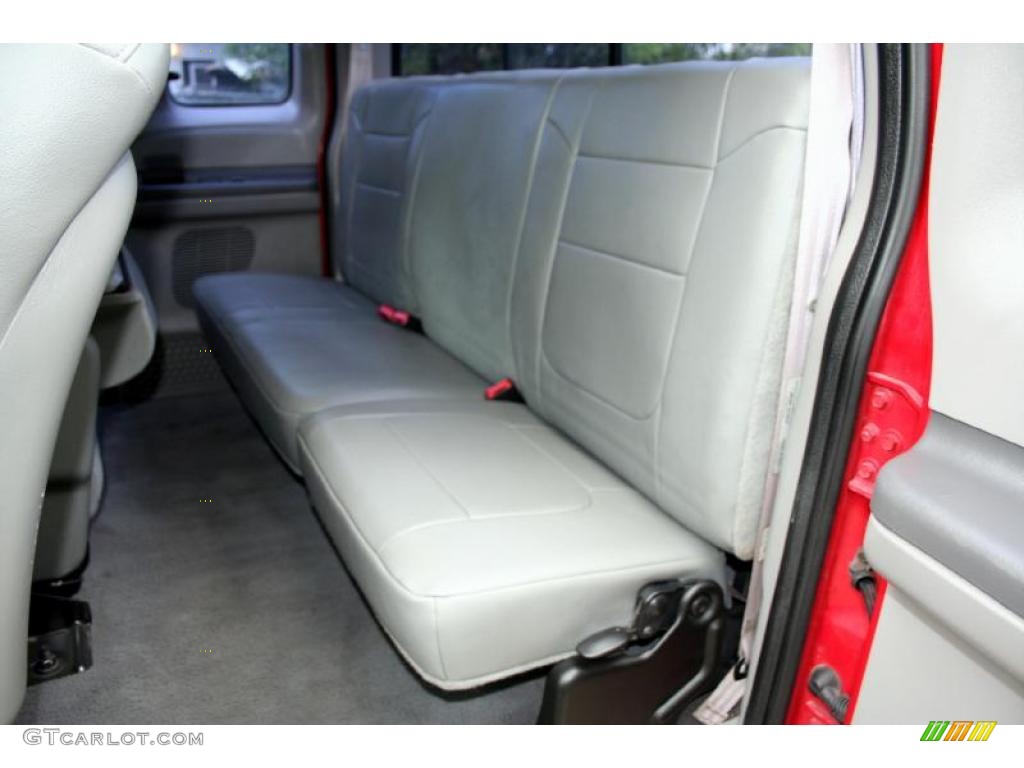 1999 F250 Super Duty Lariat Extended Cab 4x4 - Red / Medium Graphite photo #33