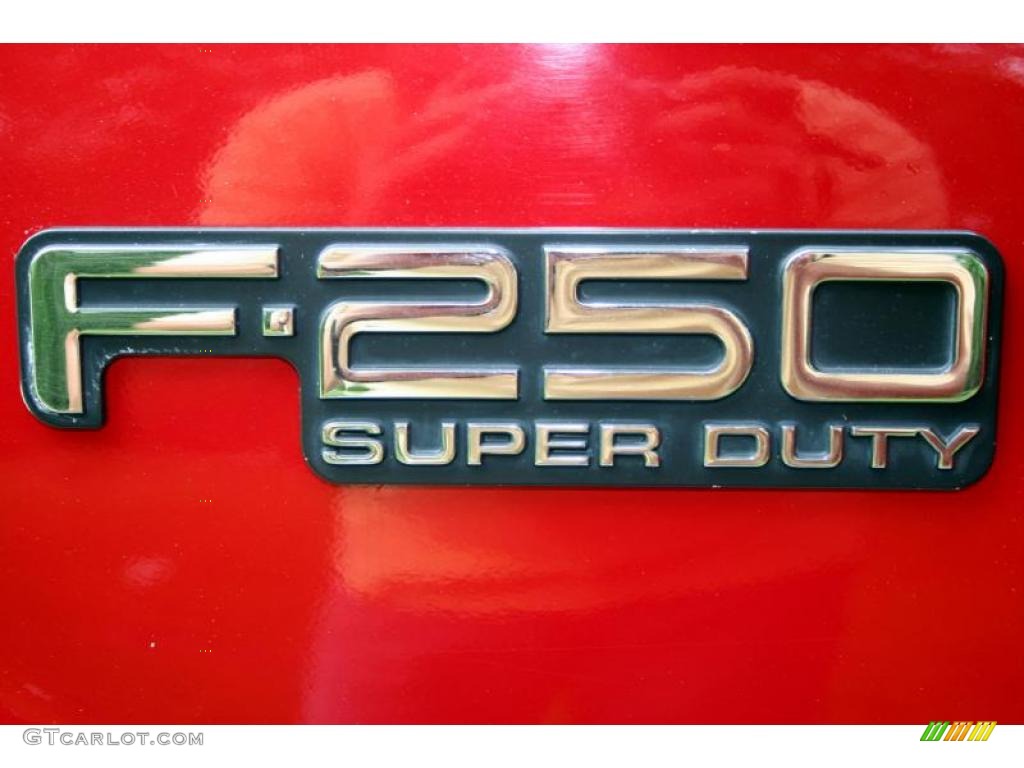 1999 F250 Super Duty Lariat Extended Cab 4x4 - Red / Medium Graphite photo #43