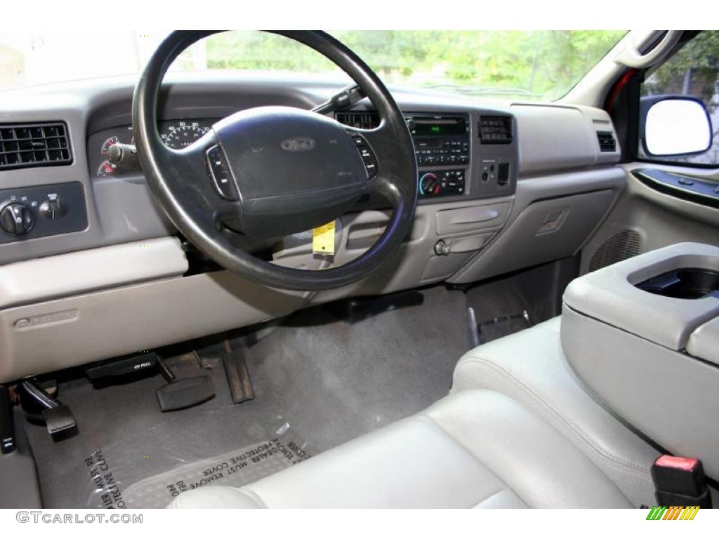1999 F250 Super Duty Lariat Extended Cab 4x4 - Red / Medium Graphite photo #61