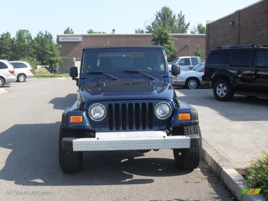 2004 Wrangler X 4x4 - Patriot Blue Pearl / Dark Slate Gray photo #2
