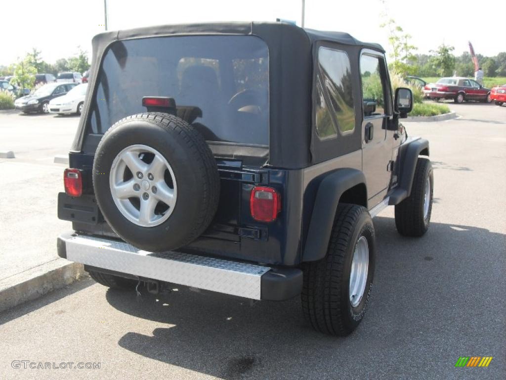 2004 Wrangler X 4x4 - Patriot Blue Pearl / Dark Slate Gray photo #4