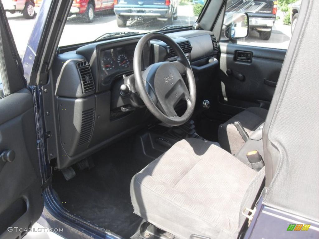 2004 Wrangler X 4x4 - Patriot Blue Pearl / Dark Slate Gray photo #5