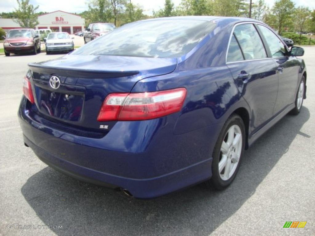 2008 Camry SE V6 - Blue Ribbon Metallic / Dark Charcoal photo #5