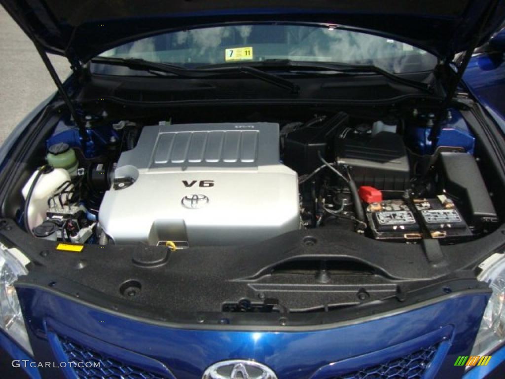 2008 Camry SE V6 - Blue Ribbon Metallic / Dark Charcoal photo #22