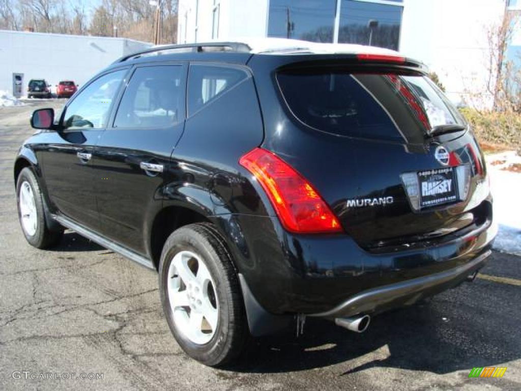 2005 Murano SL AWD - Super Black / Cafe Latte photo #4