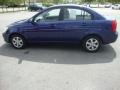 2009 Dark Sapphire Blue Hyundai Accent GLS 4 Door  photo #2