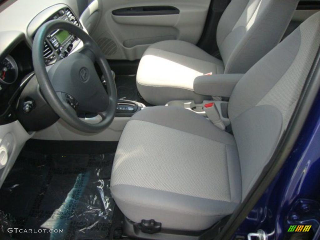 2009 Accent GLS 4 Door - Dark Sapphire Blue / Gray photo #11