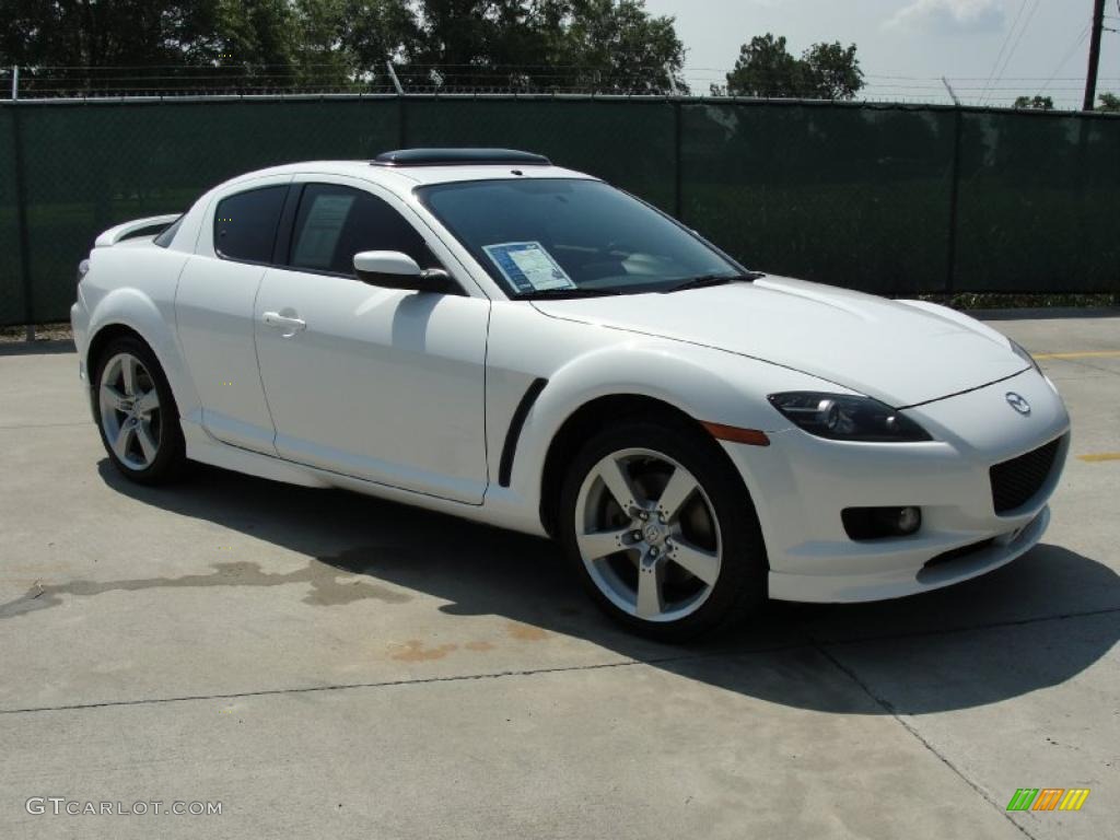 Crystal White Pearl Mazda RX-8