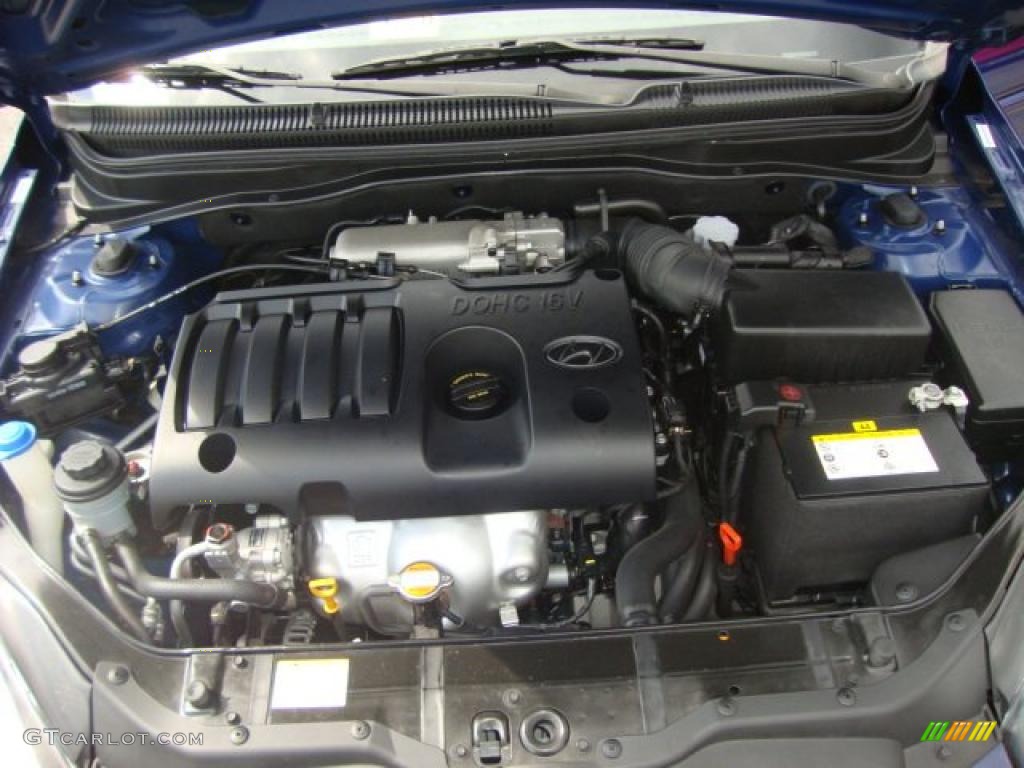 2009 Accent GLS 4 Door - Dark Sapphire Blue / Gray photo #18