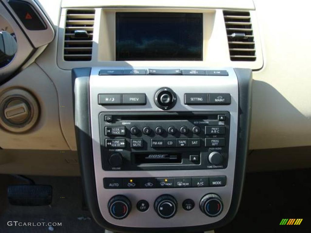 2005 Murano SL AWD - Super Black / Cafe Latte photo #13