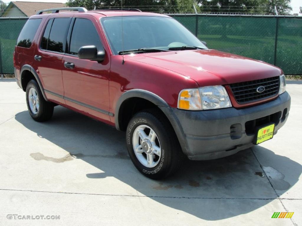 2004 Explorer XLS - Redfire Metallic / Medium Parchment photo #1