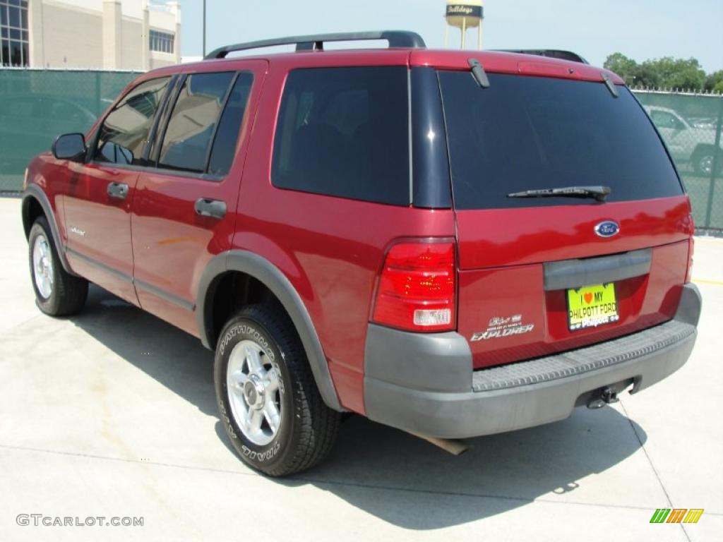 2004 Explorer XLS - Redfire Metallic / Medium Parchment photo #5