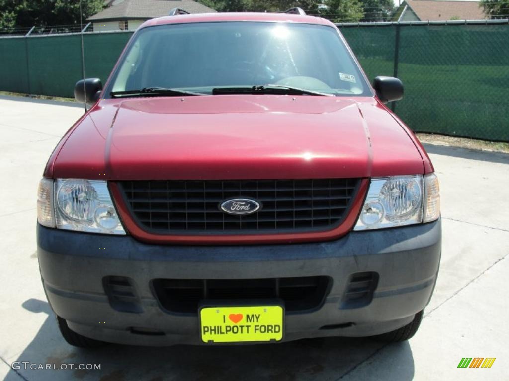 2004 Explorer XLS - Redfire Metallic / Medium Parchment photo #8