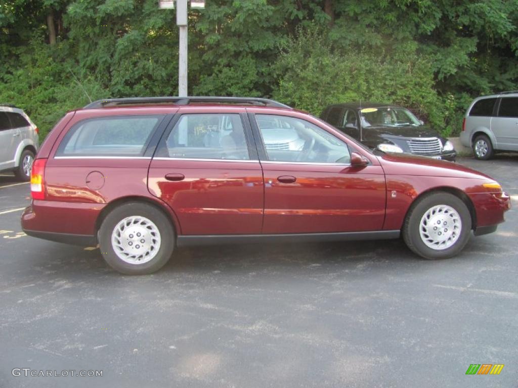 2001 L Series LW300 Wagon - Dark Red / Gray photo #14