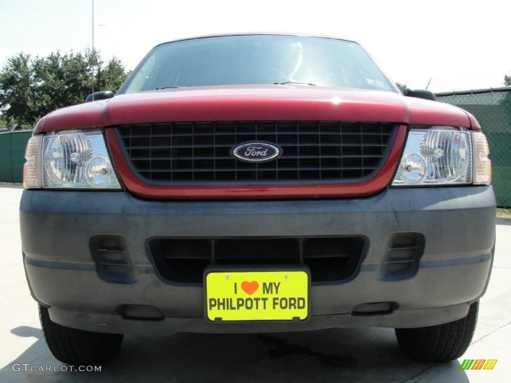 2004 Explorer XLS - Redfire Metallic / Medium Parchment photo #9