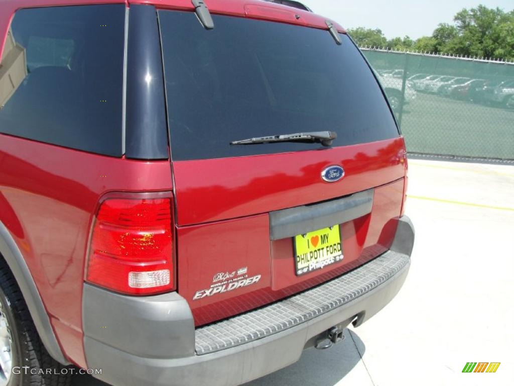 2004 Explorer XLS - Redfire Metallic / Medium Parchment photo #21