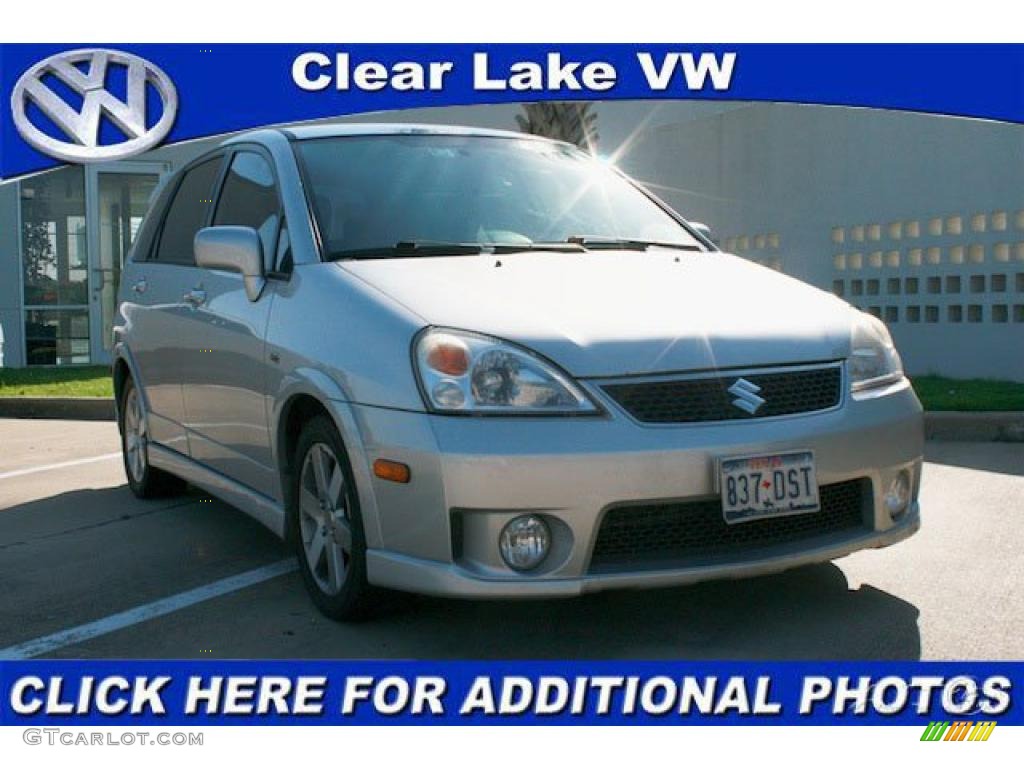 2005 Aerio SX Sport Wagon - Silky Silver Metallic / Black photo #1