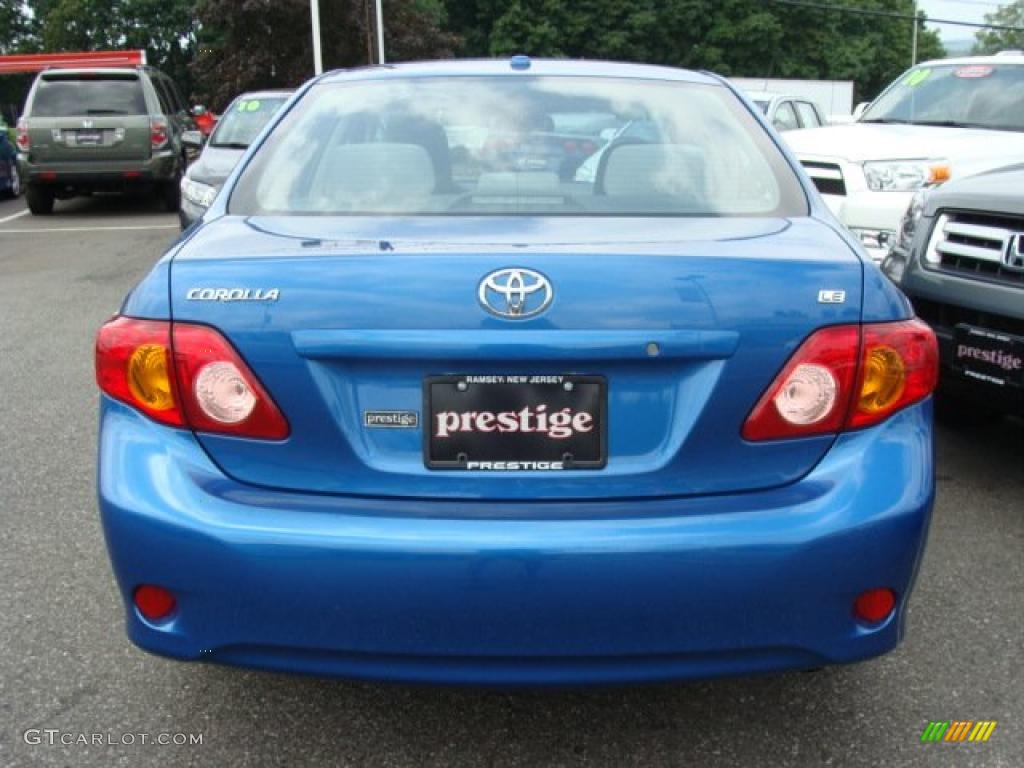 2010 Corolla LE - Blue Streak Metallic / Ash photo #5