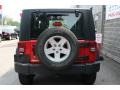 2008 Flame Red Jeep Wrangler X 4x4  photo #11