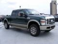 2008 Forest Green Metallic Ford F250 Super Duty King Ranch Crew Cab 4x4  photo #3